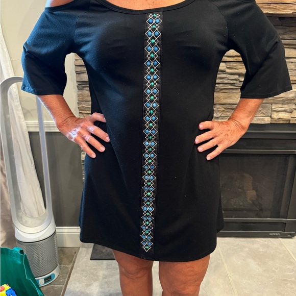 Cold shoulder swim cover up - Picture 2 of 4